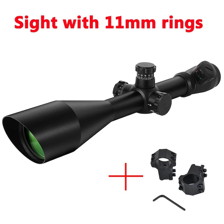 Лунета с осветен Mildot мерник, 6-24x, 11мм, устойчив на атмосферни влияния дизайн, размер 60мм