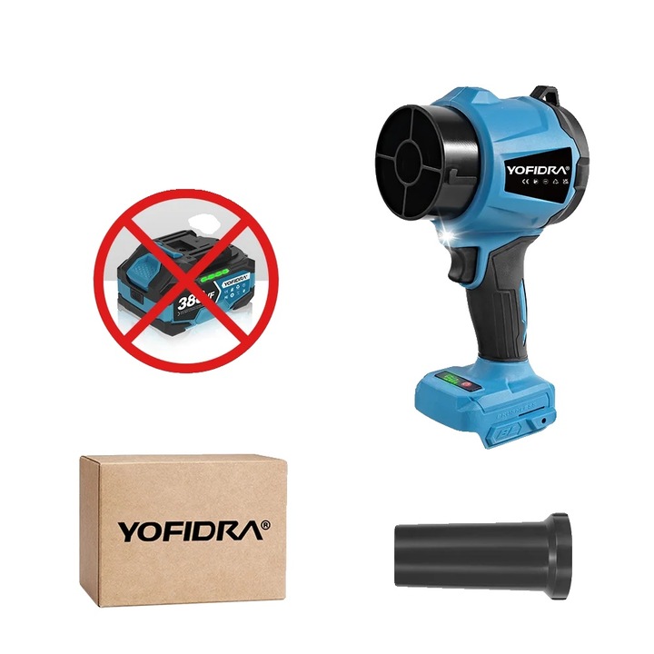 Suflanta electrica, motor fara perii, viteza de vant ajustabila, 3000W, 1kg