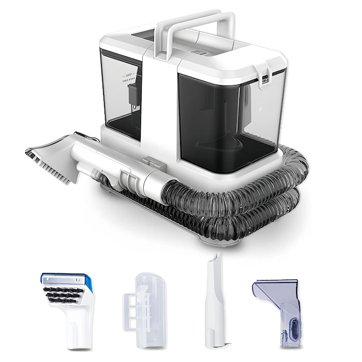 Aspirator electric, design fara fir, putere de aspiratie, set cu 2 baterii si 1 incarcator, 1.2 kg