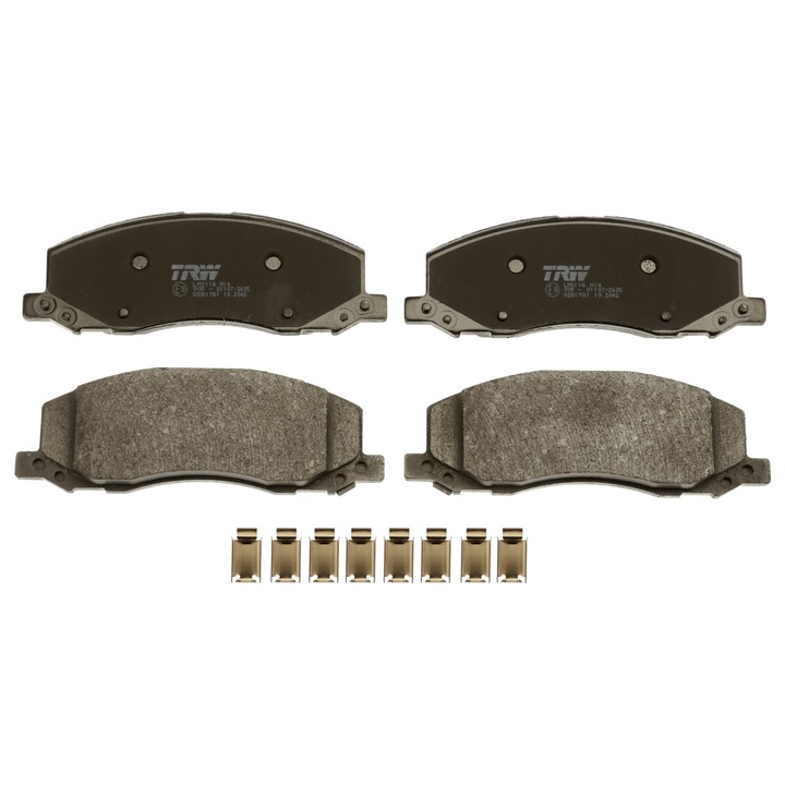 TRW első fékbetét készlet Opel Insignia-hoz, 17mm vastagság, 184,6x66,5mm, GDB1781