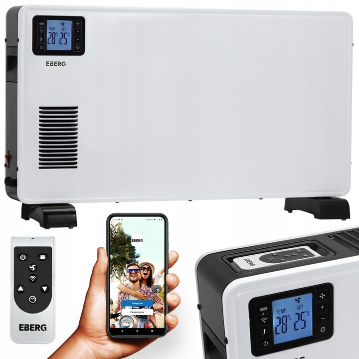 Elektromos konvektor Eberg CONVY 2300W, WiFi, távirányító, 68x41,5x17 ...
