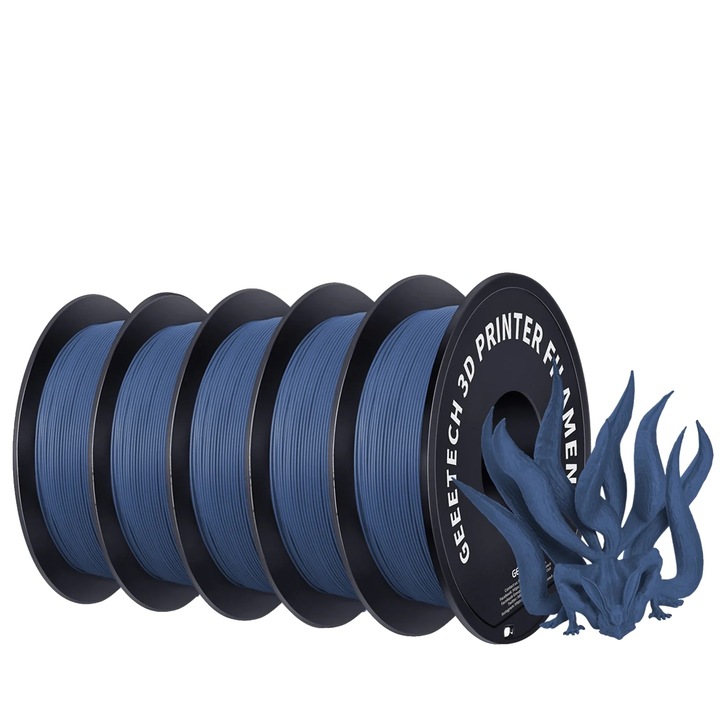 Filament PLA, textura mata, 1.75mm, albastru, 5kg