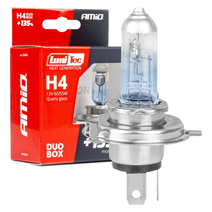 Халогенни крушки H4 12V 60/55W LumiTec СЛЕДВАЩО ПОКОЛЕНИЕ комплект 2 бр. +135% яркост