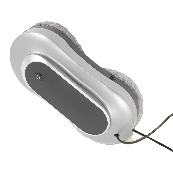 Робот за почистване на прозорци, силна всмукателна мощност, интелигентен механизъм за почистване, сив