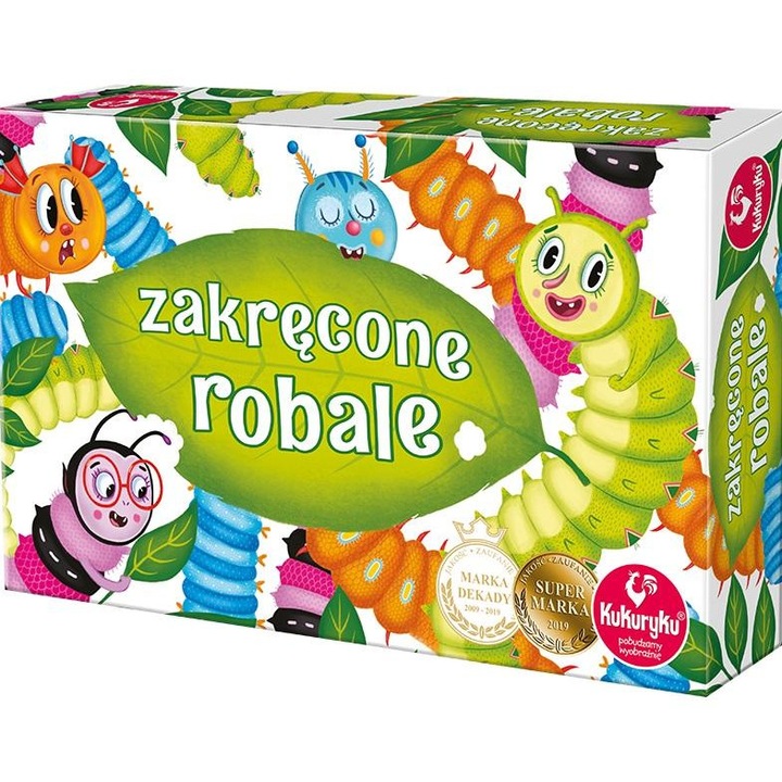 Joc de societate, KUKURYKU, Zakrecone Robale, set 96 piese 50x50mm