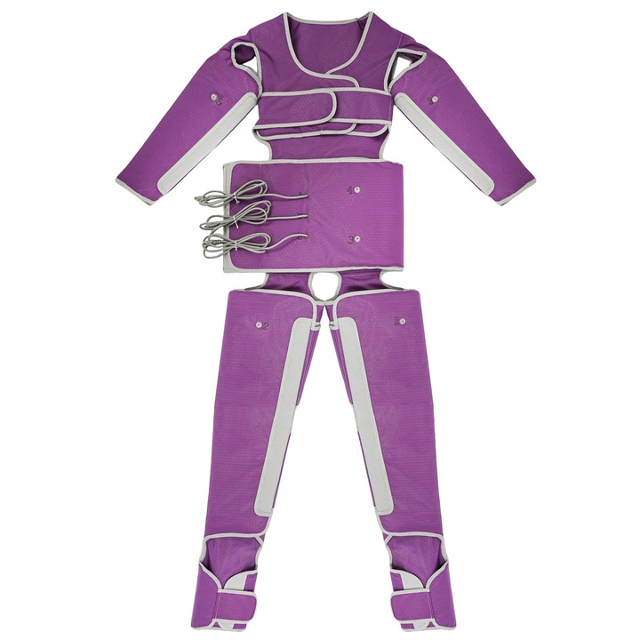 Масажен апарат, функция за инфрачервена топлина и въздушно налягане, лилав, 220 V