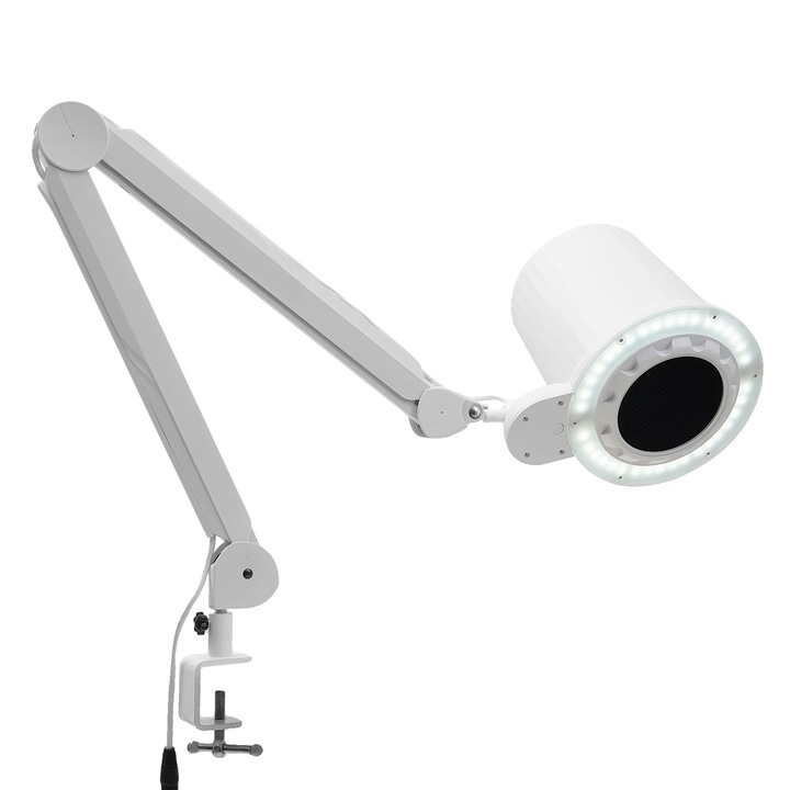 Апарат за маникюр-педикюр, прахоуловител, компактен дизайн, бял, 10 регулируеми скорости