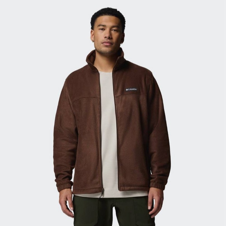 Jacheta Columbia Steens Mountain, fermoar, tiv reglabil, culoare maro, poliester, 2XL INTL