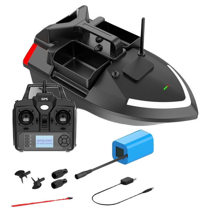 Barca de nadire, GPS, 12000 mAh, 49x26.4x28.1cm, 2 kg, multicolor