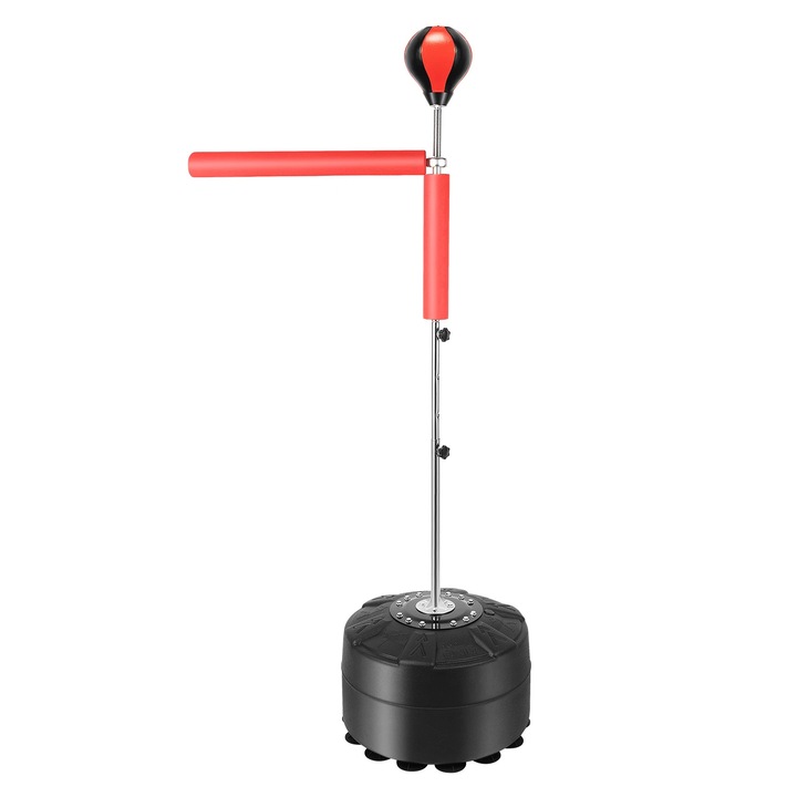 Reflex labda boxhoz, 130,5-157,5 cm, 360 fokban forgatható rúd, piros/fekete, komplett szett