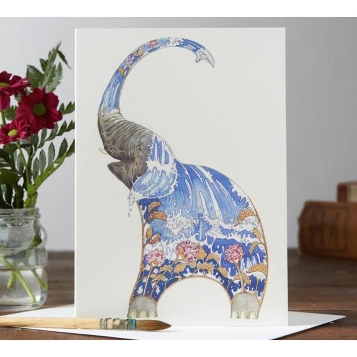 Felicitare DM Collection A031 B6, motiv animalier, 330g/m2, cu envelopa