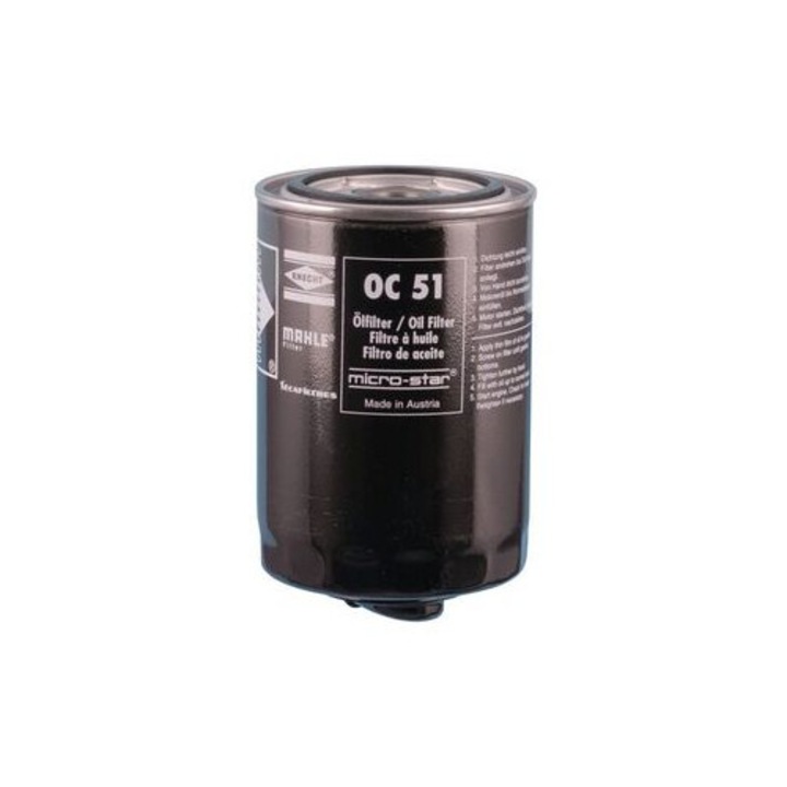 KNECHT olajszűrő, 93,4mm x 147mm, visszacsapó szeleppel, 3/4"-16UNF-2B