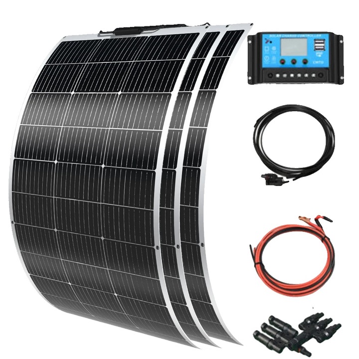 Panou solar flexibil, 12V 36V450W, eficienta ridicata, instalare usoara, dimensiuni standard