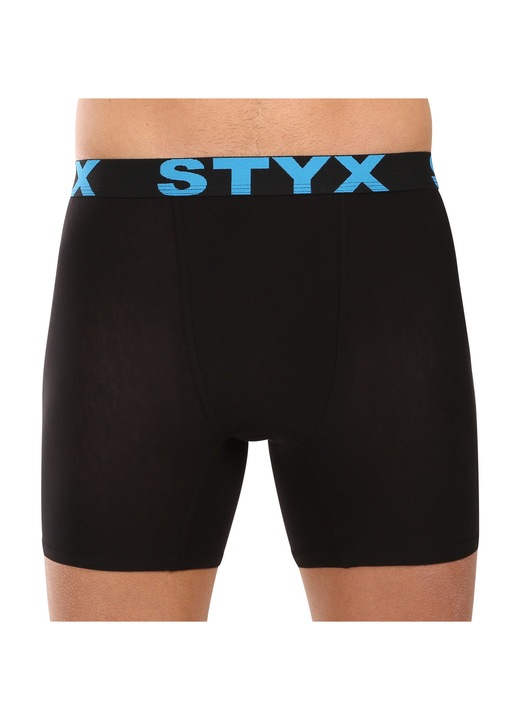 Boxeri barbatesti Styx, negru, bumbac-modal-antibacterian