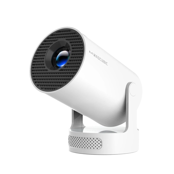 Videoprojektor, HY300 Pro New, kompakt design, 4K támogatás, fehér, 13.5 hüvelyk