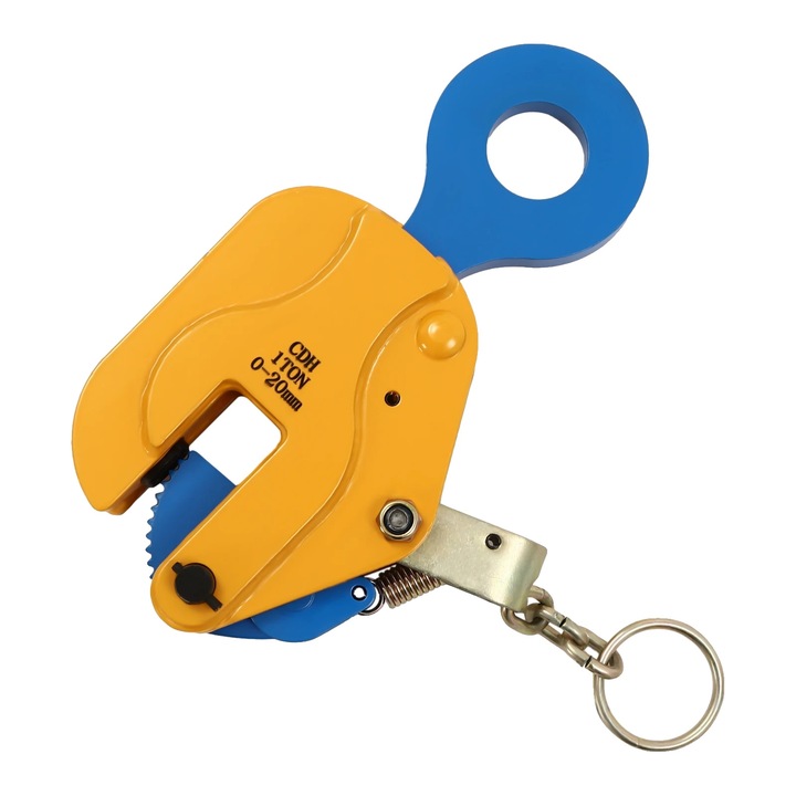 Cleste de ridicat placi verticale, design robust, capacitate de 2204.62 lbs, deschidere ajustabila, galben