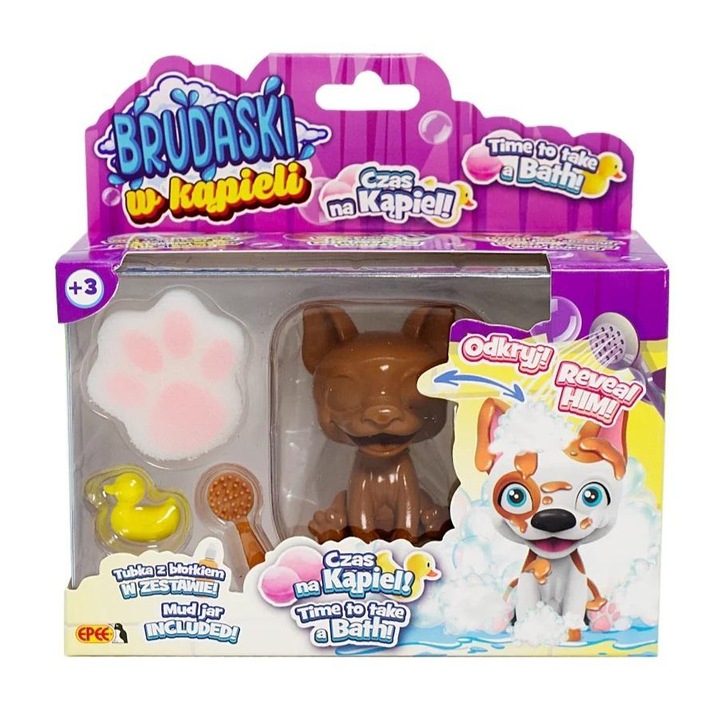 Epee Brudaski fürdőjáték készlet, 9 kutya, 3 szín