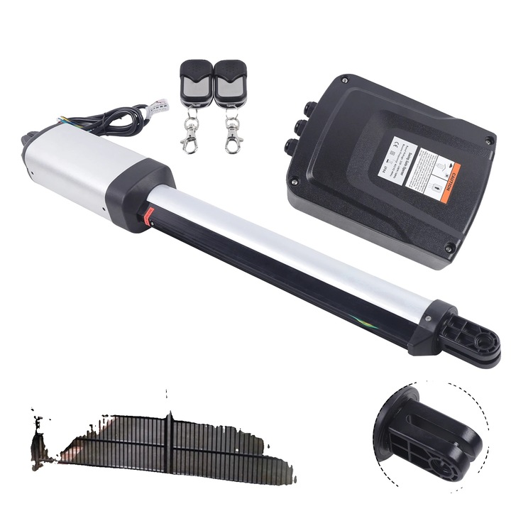 Kit automatizare poarta, motor 50W, metal rezistent la rugina, timp deschidere 1-12 secunde, timp inchidere 1-12 secunde