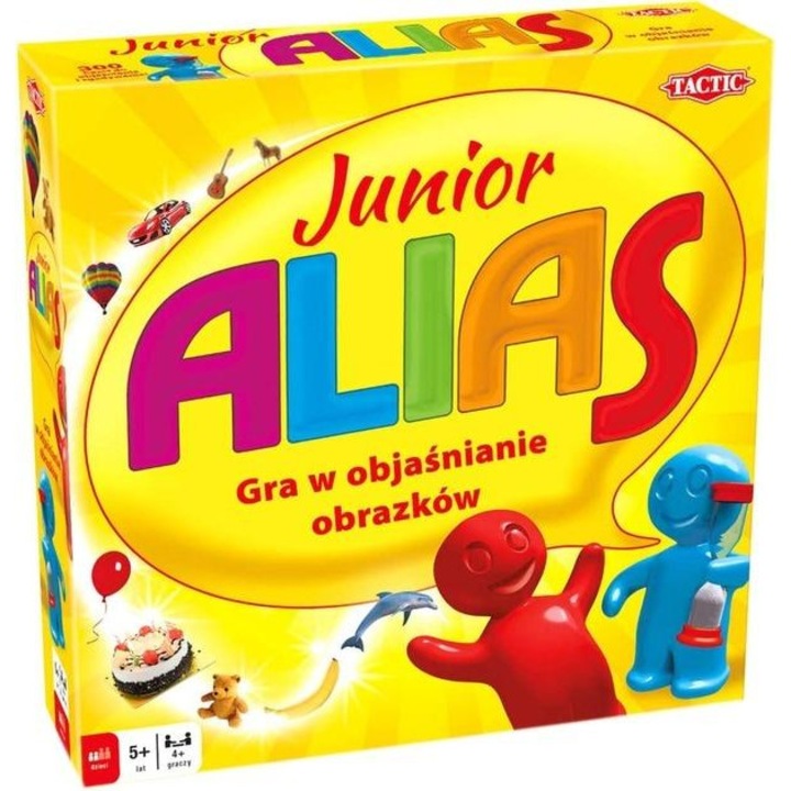 Tactic Alias Junior társasjáték, 300 kártya, 4+ játékos, 30 perc+