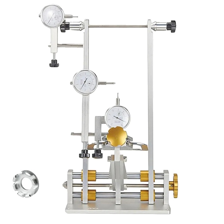 Kerékpár tároló állvány, összecsukható kialakítás, pontos beállítás, sárga