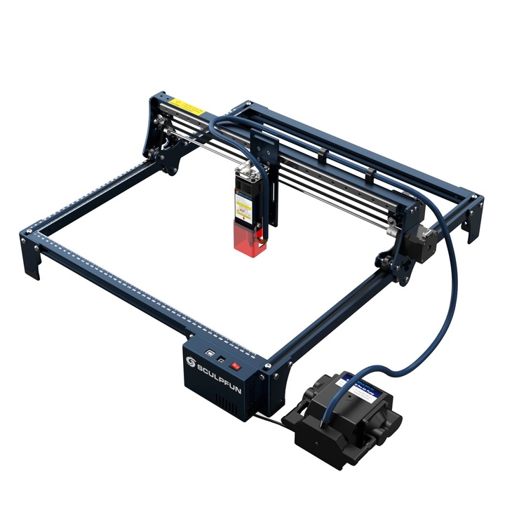Gravator laser, 410x400mm, asistenta aer, viteza de taiere imbunatatita
