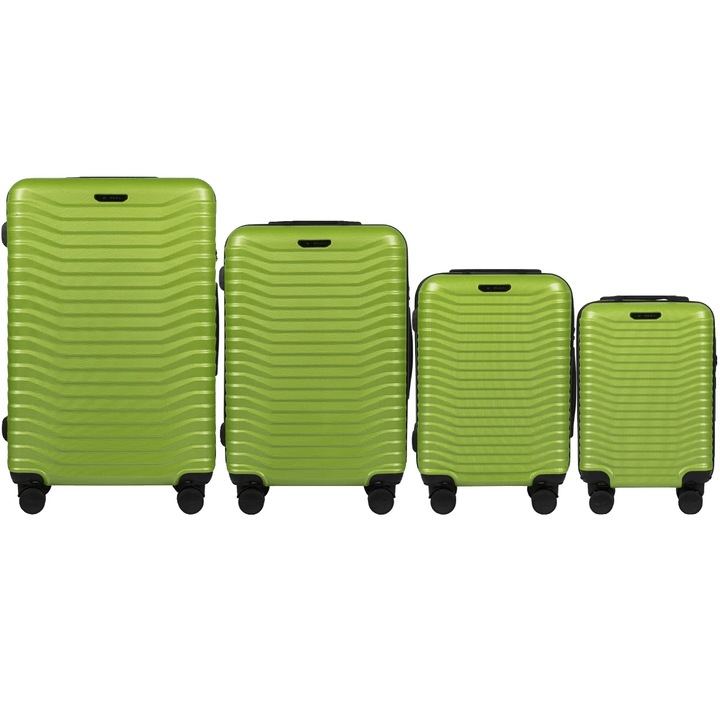 Куфар, 75 см, поликарбонат, въртящи се колела, кодова ключалка, телескопична дръжка