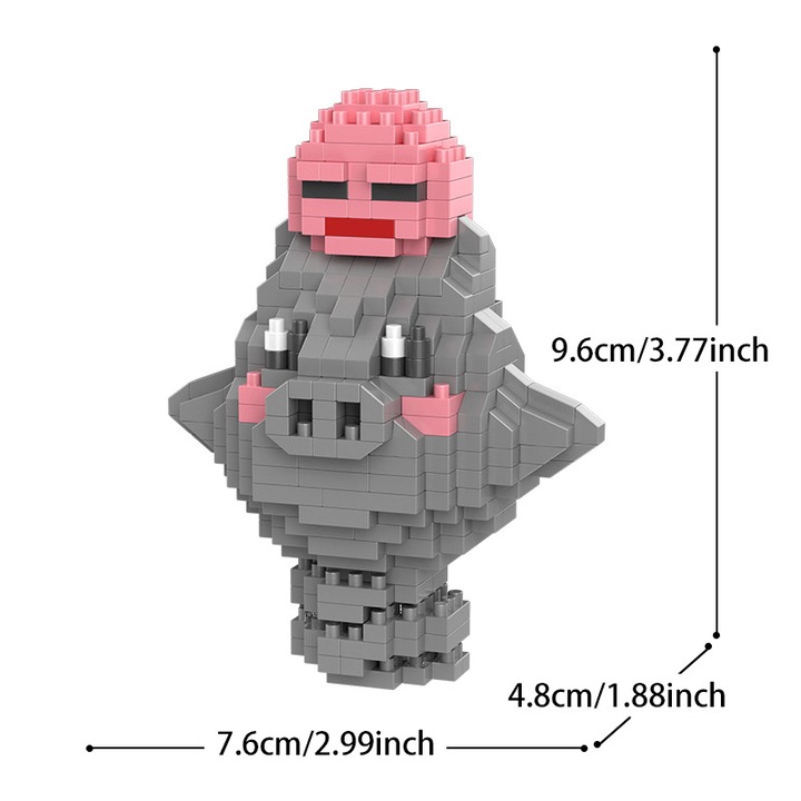 Миниатюрни блокчета, компактни и изящни, 200+ блокчета, размери приблизително 11.4см x 4.8см x 6.8см, за да ви донесат завладяващо изживяване при сглобяване и декориране, колекцията на любителите на блокчета е да изберете