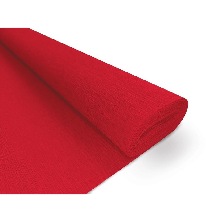 INTERDRUK kézműves krepp papír, 200x50cm, piros