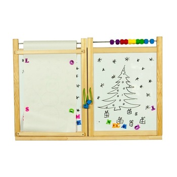 Prima mea tabla scolara 2 in 1, cu accesorii, pentru copii Prima mea tabla scolara 2 in 1, cu accesorii, pentru copii