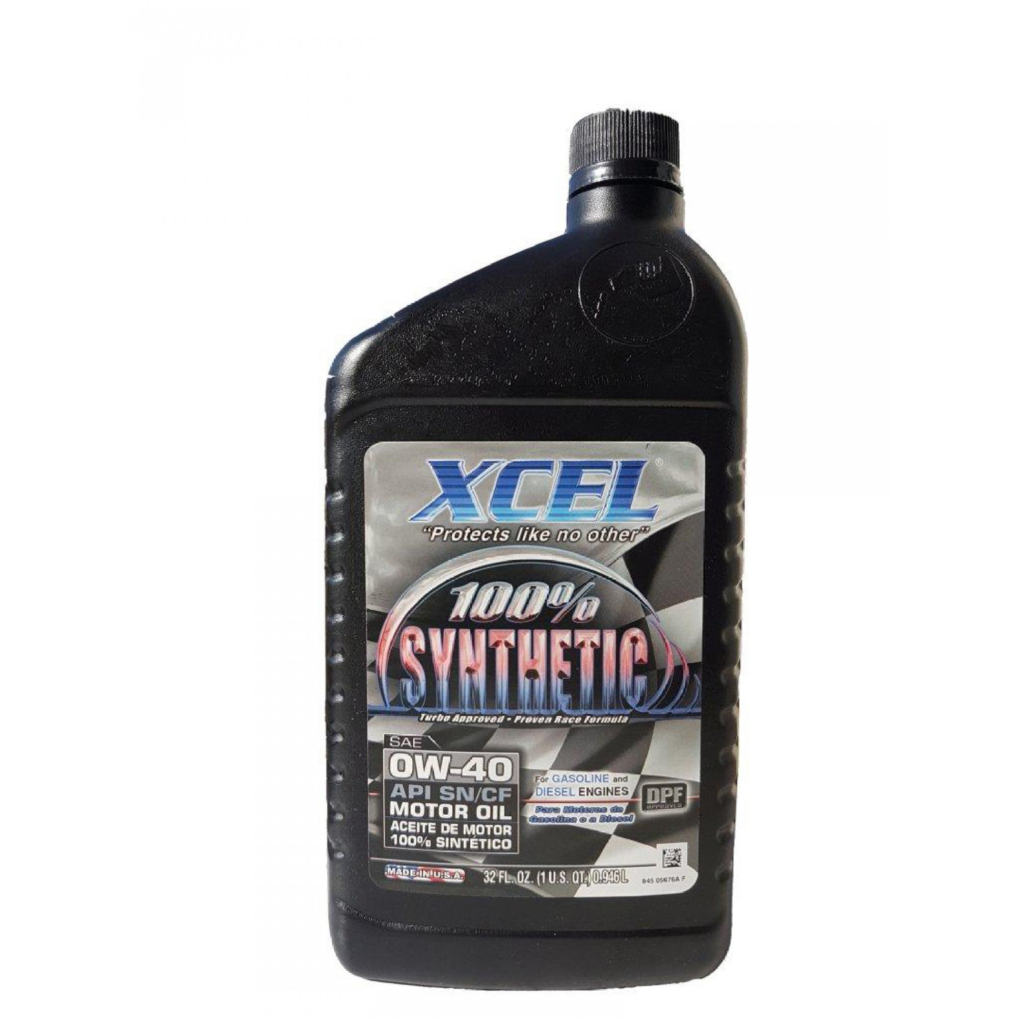 Ulei motor Xcel 100% Synthetic 0W-40, quart ( 0.946 l )
