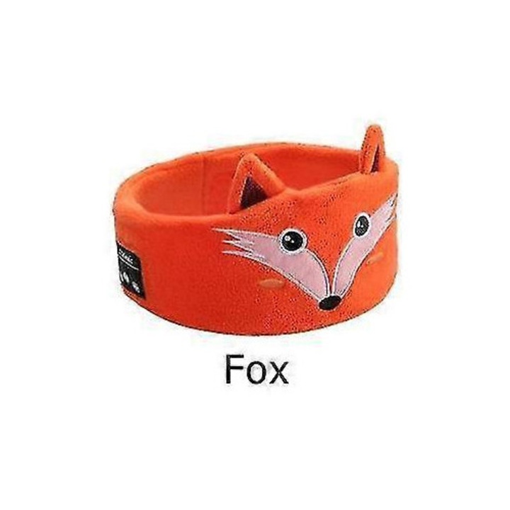 Vezeték nélküli, Bluetooth fejhallgató gyerekeknek, aranyos róka design, narancssárga