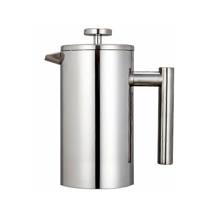 Cafetiera, inox, 600 ml, design elegant, argintiu