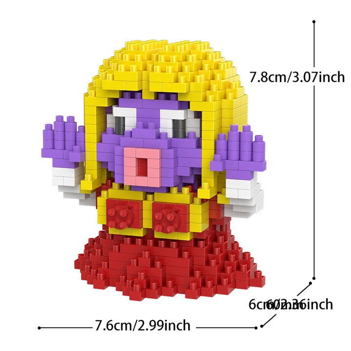 Миниатюрни блокчета, компактни и изящни, 200+ частици, размери приблизително 11,4 см x 4,8 см x 6,8 см, за да ви донесат поглъщащо изживяване при сглобяване и декорация, колекцията за любителите на блокчета е задължителна