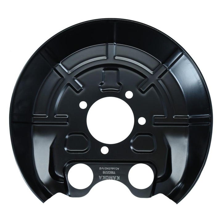 Панел за защита на спирачния диск, Kamoka, 278 мм, дясна инсталация, стомана