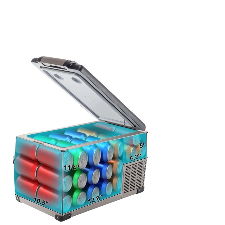 Frigider auto, 35L, racire ajustabila, capacitate mare, multicolor