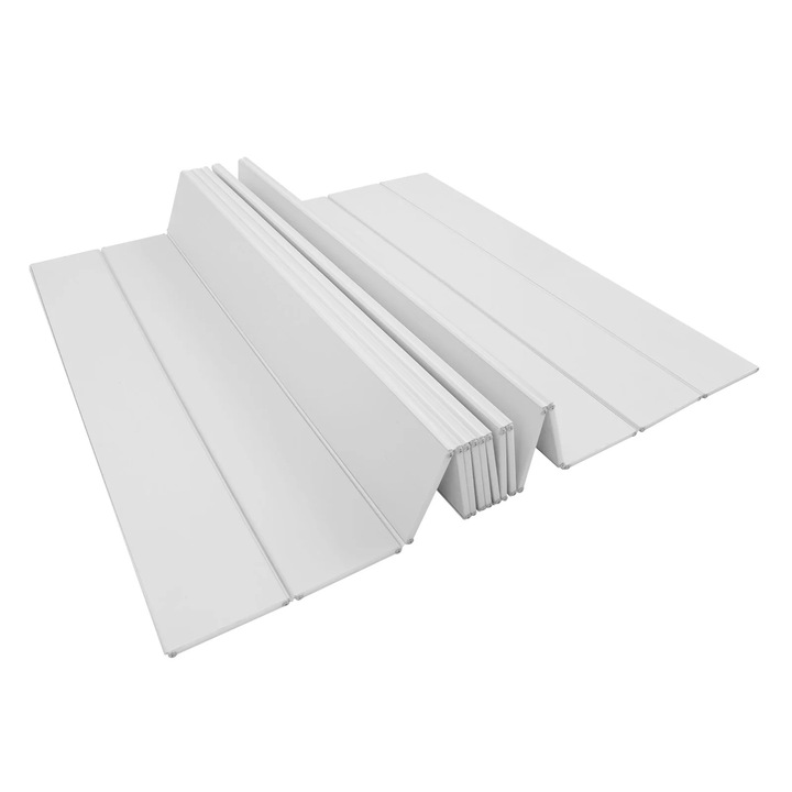 Capac pliabil pentru cada, gri deschis, 160x70cm, PVC, marimea L