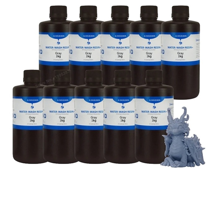 3D gyanta, Vízszürke, 10kg, Nagy pontosság, Gyors száradás