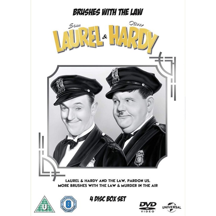 Laurel & Hardy: Brushes With The Law [4DVD]