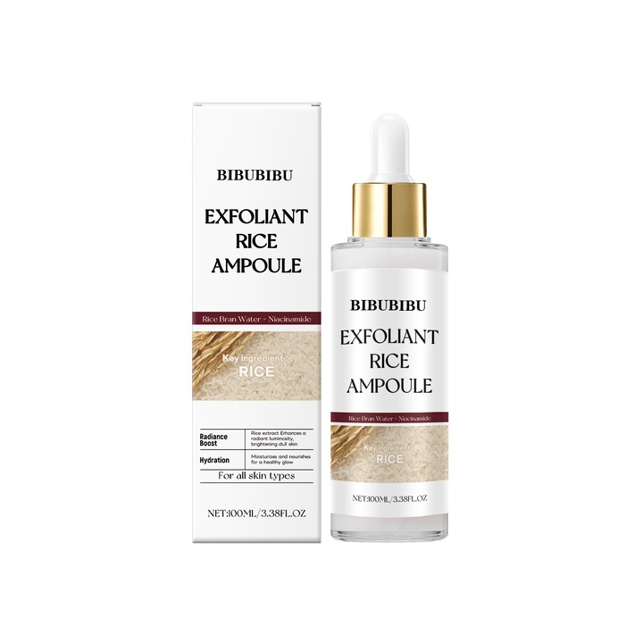 Tratament de piele, bibubibu, soluție de keratină luminoasă cu esență de orez, 100ml