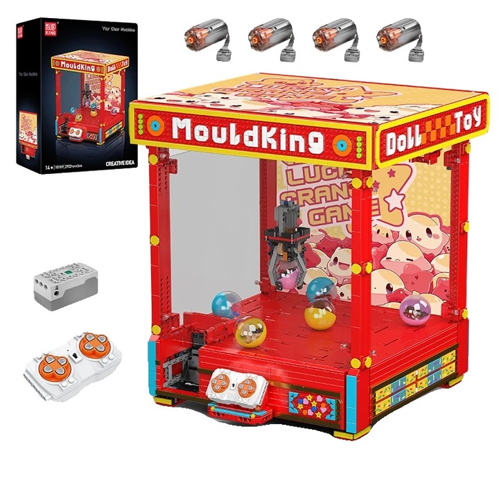 Машина с нокти, Mould King, интерактивна, дистанционно управление, пластмаса, размери пълен кабинет