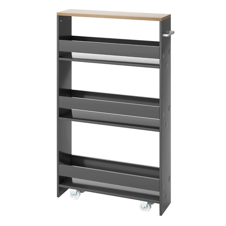 Timeless Tools 4 szintes tároló nyitott polcokkal, szürke