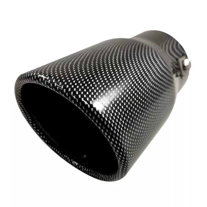 Ornament Toba Esapament Universala Ornament Teava Esapament Sistem De Evacuare Teava De Evacuare Toba Sport Otel Inoxidabil Carbon 50mm 65mm