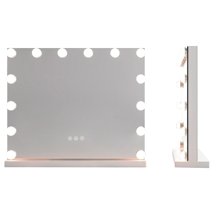 Oglinda cosmetica de masa Timeless Tools, cu iluminare LED