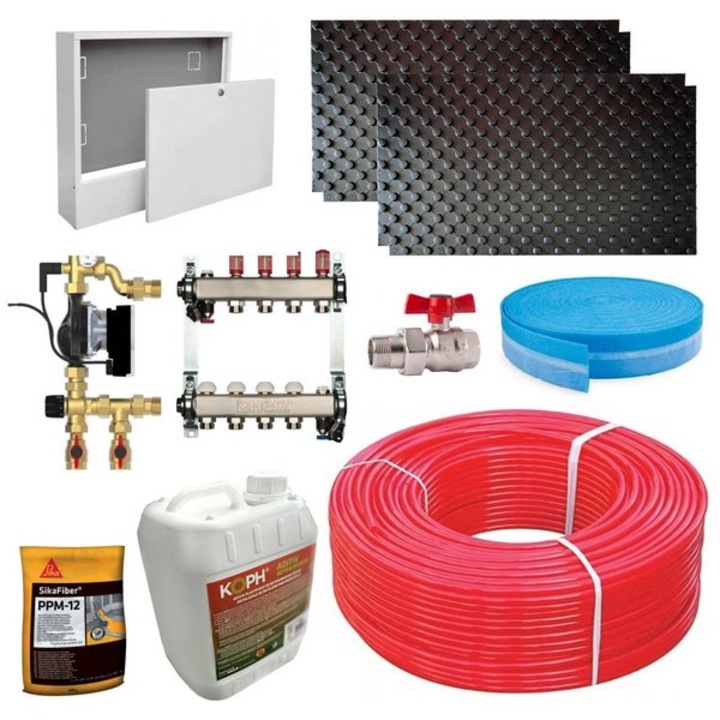 Pachet încălzire în pardoseală Herz, 70 mp, eficiență energetică, instalare rapidă