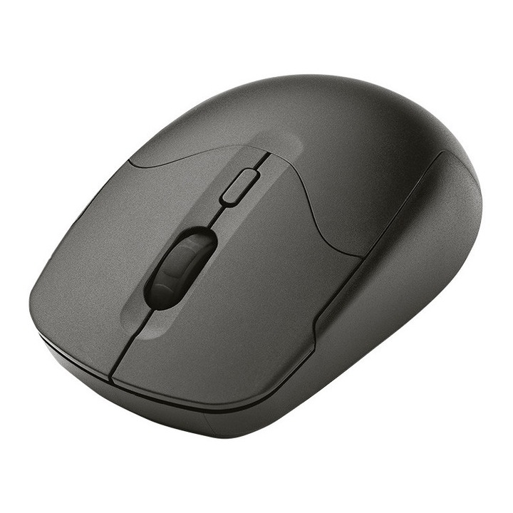 Wireless Optical Boss RF Nano – Mouse wireless 2.4 GHz, optic 1600 DPI, nano receiver, 3 butoane + scroll, negru