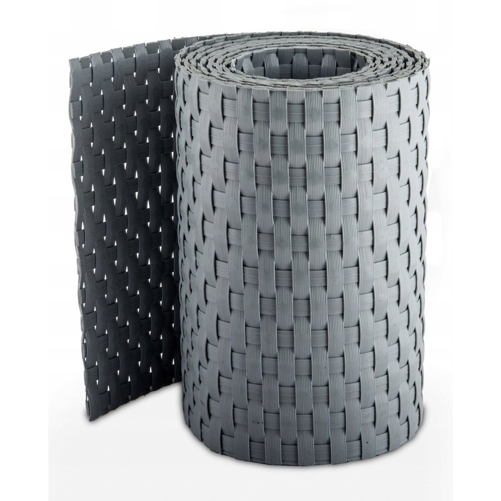 Banda de gard pentru panouri 19x255 gri deschis – Technorattan