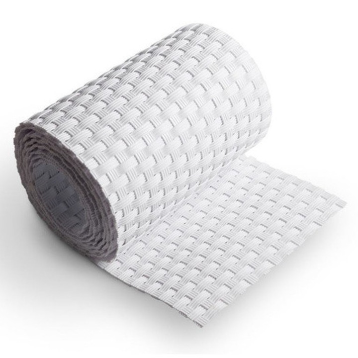 Banda de gard pentru panouri 19x255 alba – Technorattan