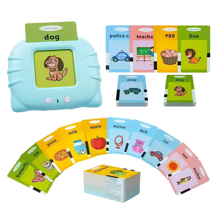 Cititor electronic interactiv de carduri, R2 Invest, 224 cuvinte, 10.5x8.9x1.5cm, ecologic