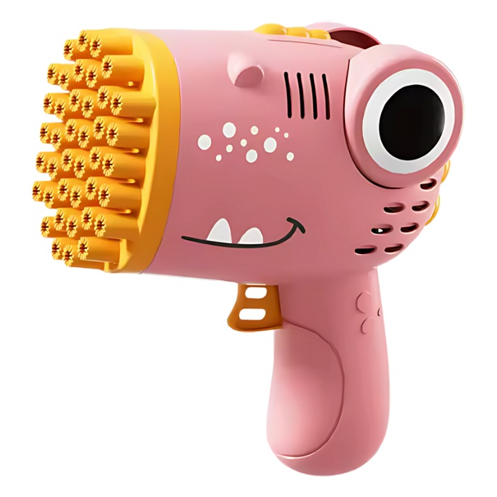 Gyermek Vízpisztoly, R2 Invest, Rózsaszín Dinoszaurusz, 16,7x15,5cm