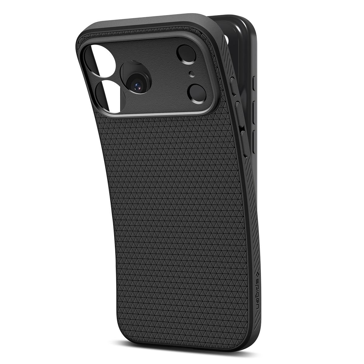 Carcasa Spigen Liquid Air compatibila cu iPhone 17 Pro, Negru